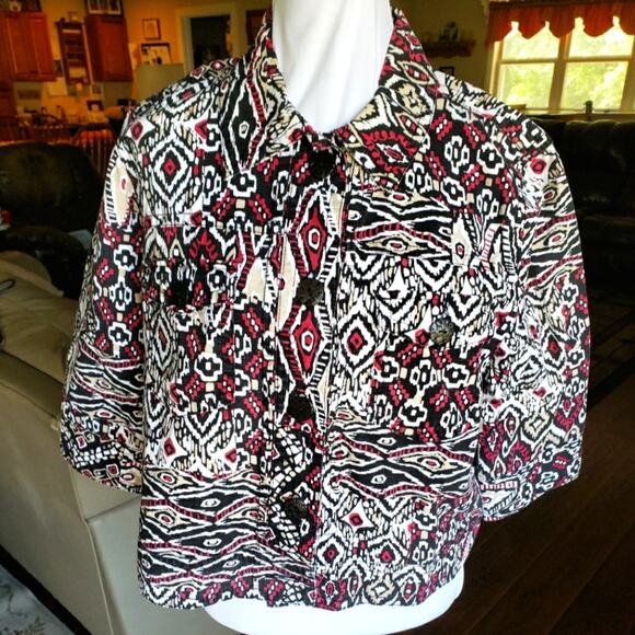 Ruby‎ Rd petite 16 waist length jacket with 3/4 sleeves - Picture 1 of 5
